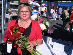 Paula with reds to match Paula with reds to match