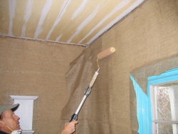 Pasting the scrim