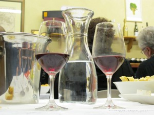 A tasting flight poured Flight