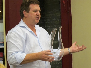 Neil with the Amadeo decanter Decanter