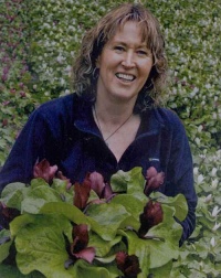 Jane with her Trilliums Jane with her Trilliums