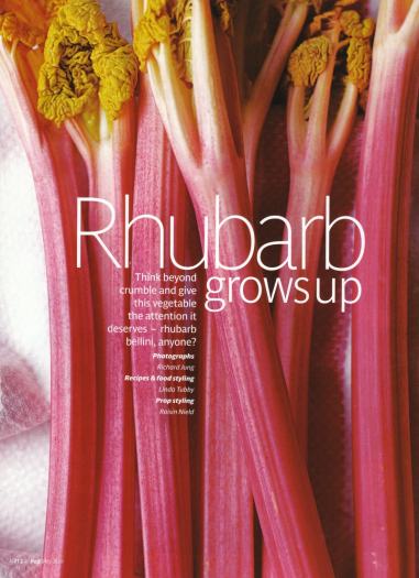 Rhubarb grows up